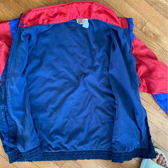 VNTG 80s NIKE COLORBLOCK WINDBREAKER FULL ZIP IN ABSOLUTELY AMAZING CONDITION - Picture 2 of 10